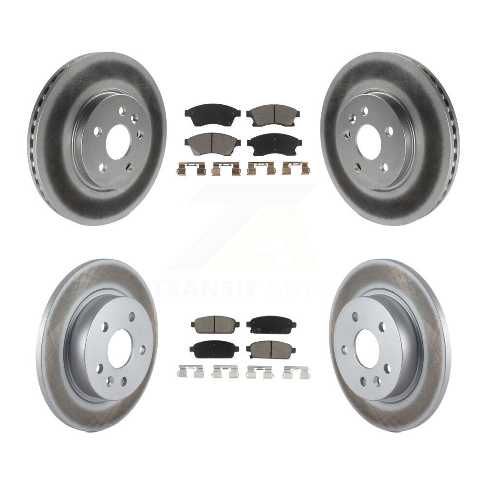 [Avant + Arrière] Kit de disque (revêtu) et plaquette (céramique) de frein pour Chevrolet Buick Encore Trax Sonic KGC-100945