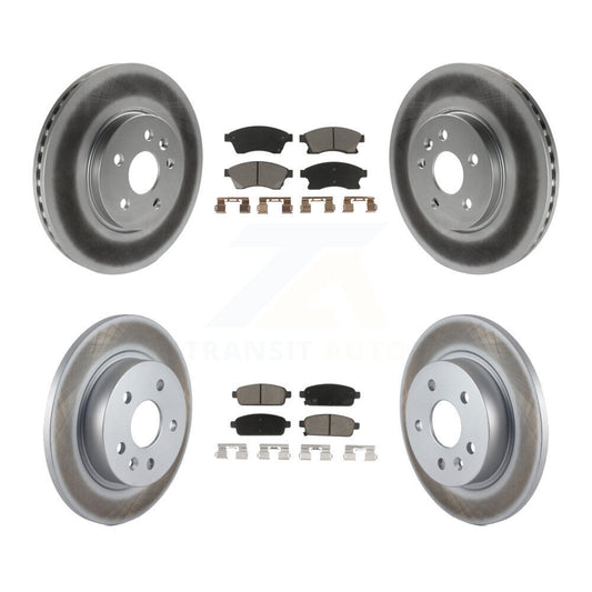 [Avant + Arrière] Kit de disque (revêtu) et plaquette (céramique) de frein pour Chevrolet Buick Encore Trax Sonic KGC-100945