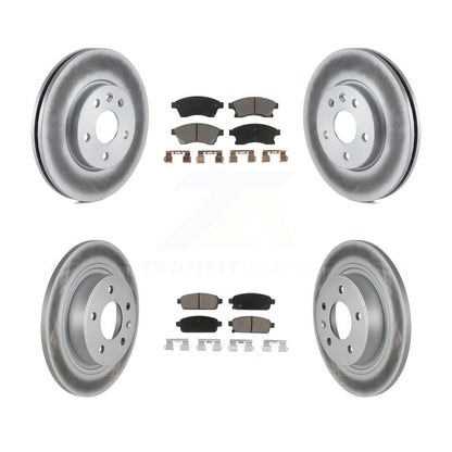 [Avant + Arrière] Kit de disque (revêtu) et plaquette (céramique) de frein pour 2013 Chevrolet Cruze avec 292mm Diameter Rotor KGC-100946