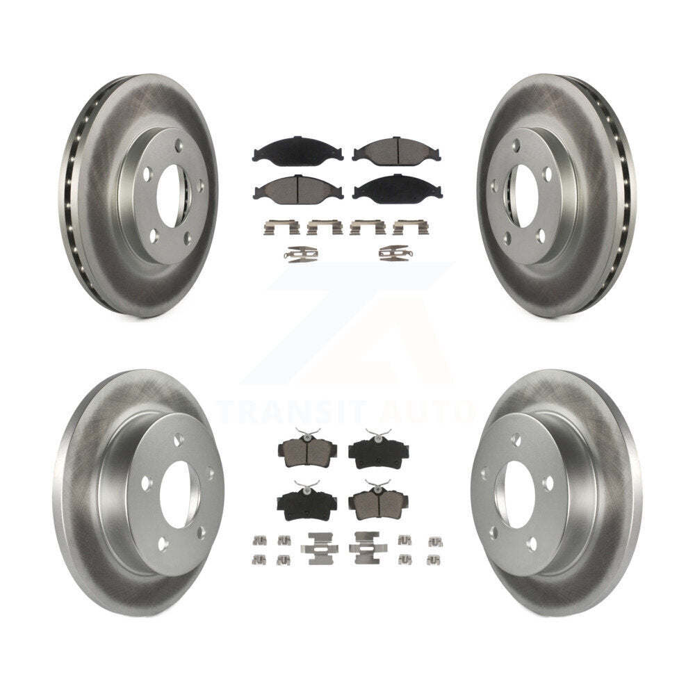 [Avant + Arrière] Kit de disque (revêtu) et plaquette (céramique) de frein pour Ford Mustang KGC-100947