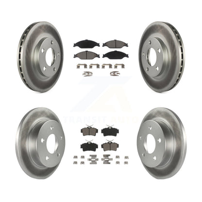 [Avant + Arrière] Kit de disque (revêtu) et plaquette (céramique) de frein pour Ford Mustang KGC-100947