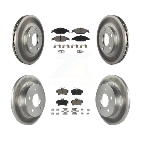 [Avant + Arrière] Kit de disque (revêtu) et plaquette (céramique) de frein pour Ford Mustang KGC-100947