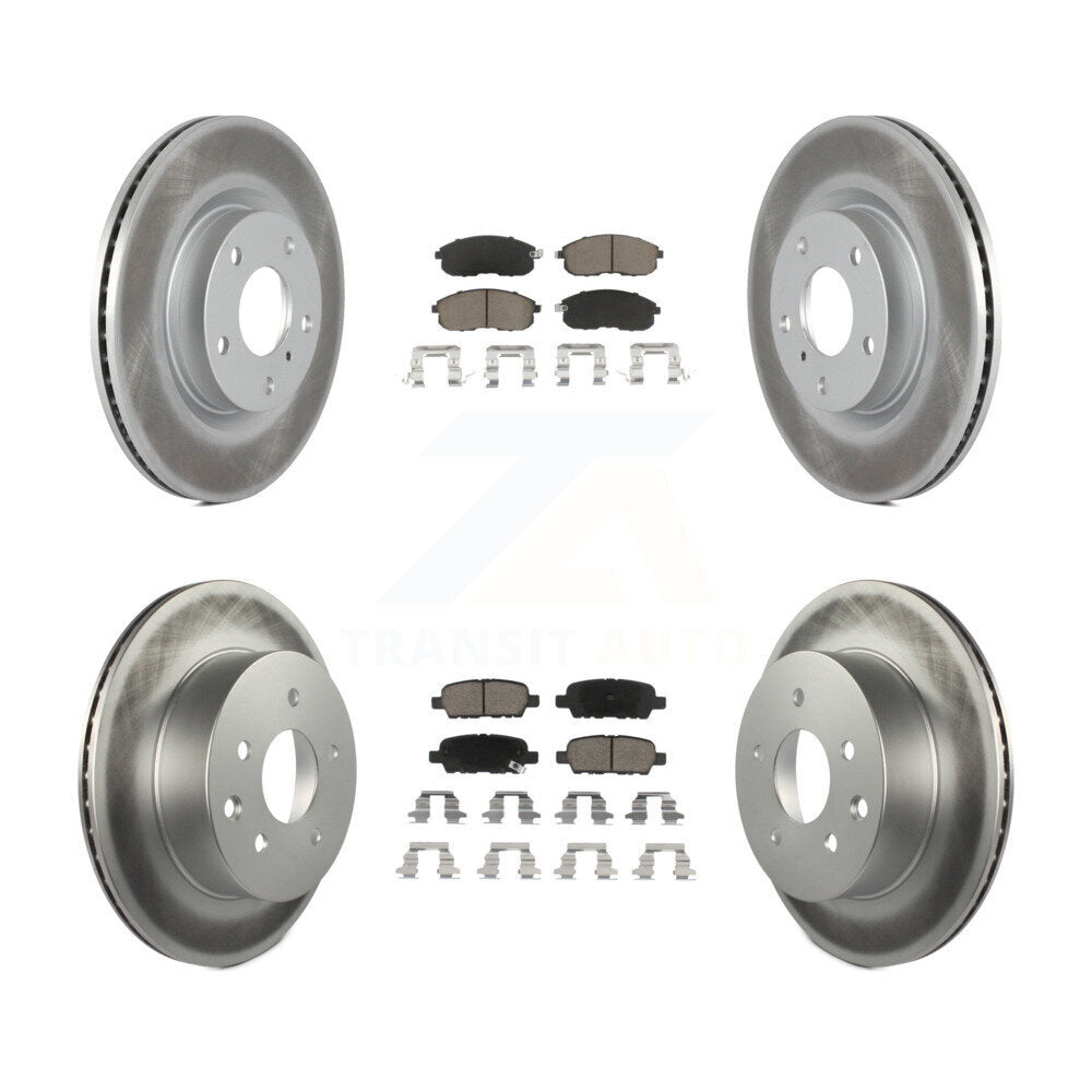 [Avant + Arrière] Kit de disque (revêtu) et plaquette (céramique) de frein pour INFINITI G35 Nissan 350Z KGC-100949