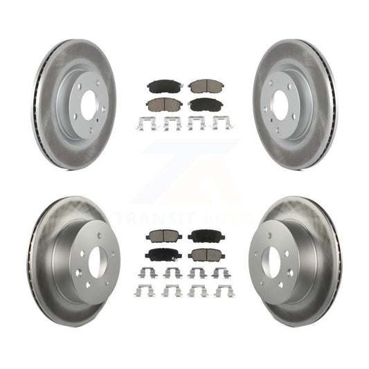 [Avant + Arrière] Kit de disque (revêtu) et plaquette (céramique) de frein pour INFINITI G35 Nissan 350Z KGC-100949