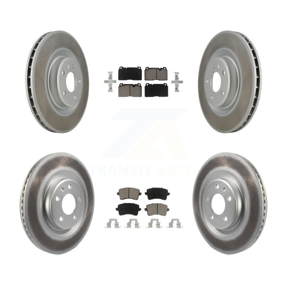 [Avant + Arrière] Kit de disque (revêtu) et plaquette (céramique) de frein pour Audi Q5 KGC-100956