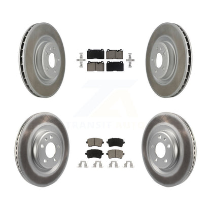 [Avant + Arrière] Kit de disque (revêtu) et plaquette (céramique) de frein pour Audi Q5 KGC-100956