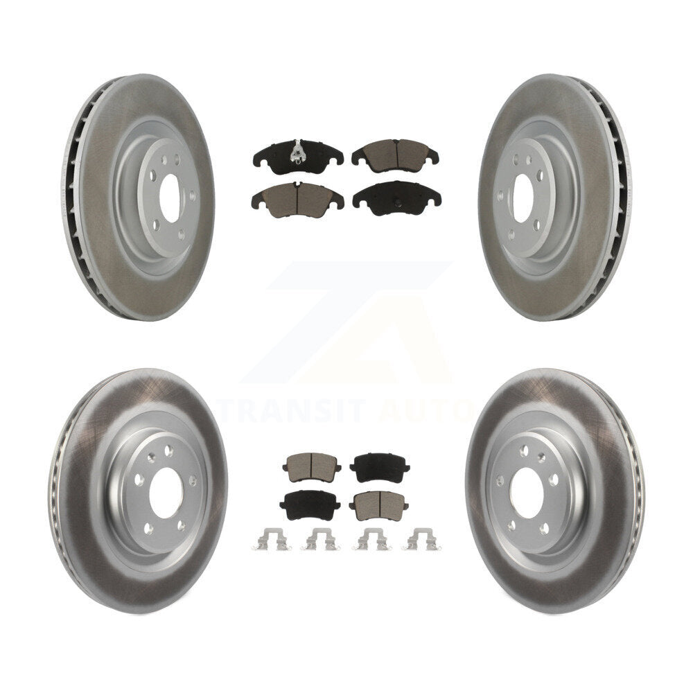 [Avant + Arrière] Kit de disque (revêtu) et plaquette (céramique) de frein pour Audi Q5 S5 KGC-100957