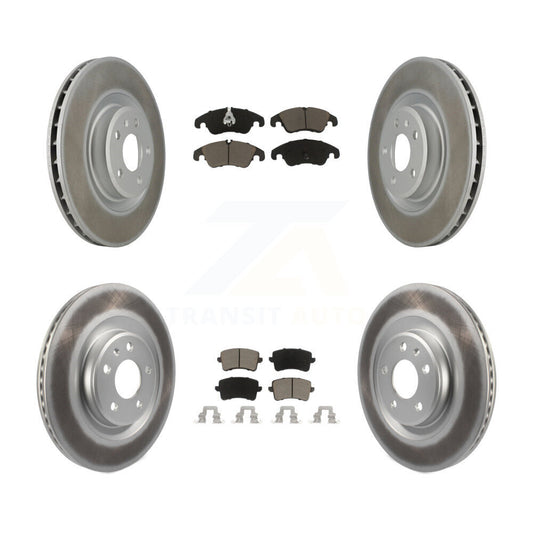 [Avant + Arrière] Kit de disque (revêtu) et plaquette (céramique) de frein pour Audi Q5 S5 KGC-100957