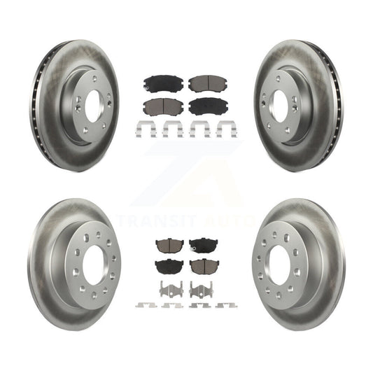 [Avant + Arrière] Kit de disque (revêtu) et plaquette (céramique) de frein pour Hyundai Tiburon KGC-100958