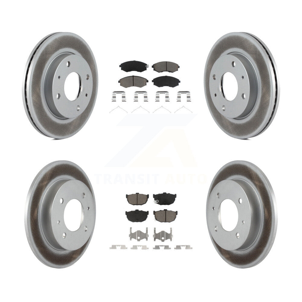 [Avant + Arrière] Kit de disque (revêtu) et plaquette (céramique) de frein pour Hyundai Elantra KGC-100959