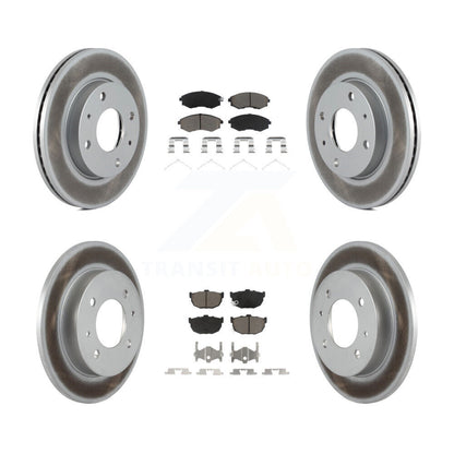 [Avant + Arrière] Kit de disque (revêtu) et plaquette (céramique) de frein pour Hyundai Elantra KGC-100959