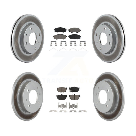 [Avant + Arrière] Kit de disque (revêtu) et plaquette (céramique) de frein pour Hyundai Elantra KGC-100959