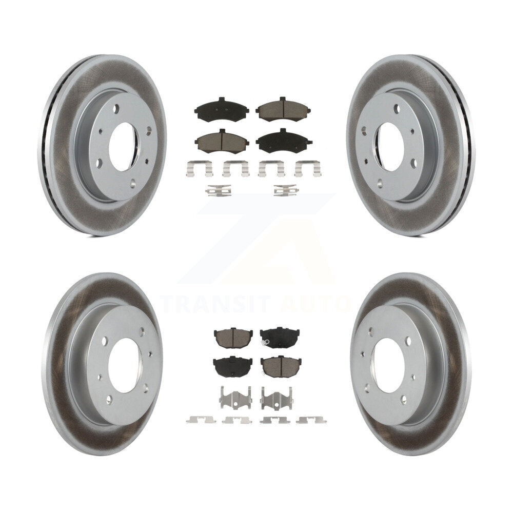 [Avant + Arrière] Kit de disque (revêtu) et plaquette (céramique) de frein pour Hyundai Elantra rear brakes KGC-100961