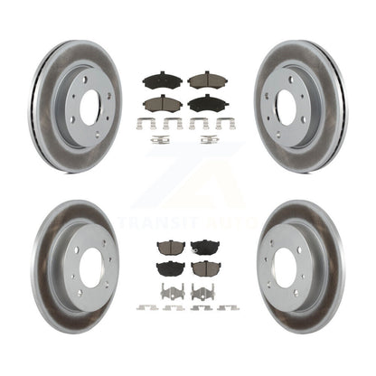 [Avant + Arrière] Kit de disque (revêtu) et plaquette (céramique) de frein pour Hyundai Elantra rear brakes KGC-100961
