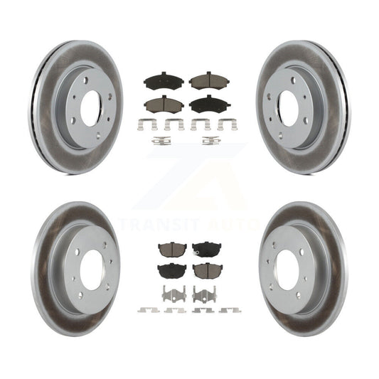 [Avant + Arrière] Kit de disque (revêtu) et plaquette (céramique) de frein pour Hyundai Elantra rear brakes KGC-100961
