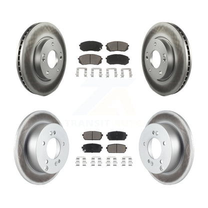 [Avant + Arrière] Kit de disque (revêtu) et plaquette (céramique) de frein pour 2010-2012 Kia Rondo KGC-100962