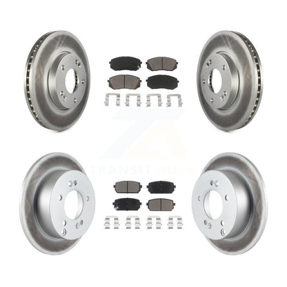[Avant + Arrière] Kit de disque (revêtu) et plaquette (céramique) de frein pour 2007-2009 Kia Rondo KGC-100963