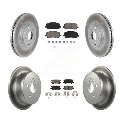 [Avant + Arrière] Kit de disque (revêtu) et plaquette (céramique) de frein pour Toyota Highlander KGC-100965