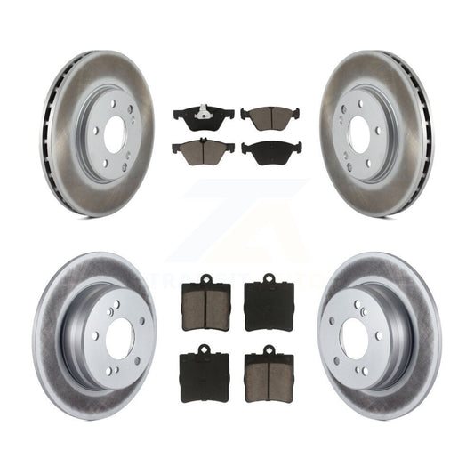 [Avant + Arrière] Kit de disque (revêtu) et plaquette (céramique) de frein pour Chrysler Crossfire Mercedes-Benz SLK320 KGC-100969