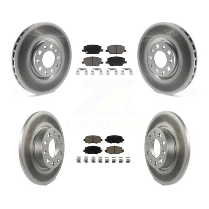 [Avant + Arrière] Kit de disque (revêtu) et plaquette (céramique) de frein pour Jeep Renegade Fiat 500X KGC-100971