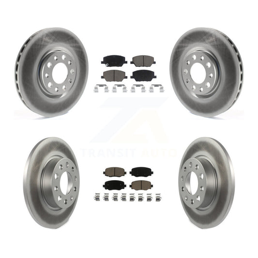 [Avant + Arrière] Kit de disque (revêtu) et plaquette (céramique) de frein pour Jeep Renegade Fiat 500X KGC-100971