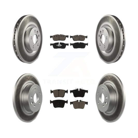 [Avant + Arrière] Kit de disque (revêtu) et plaquette (céramique) de frein pour Land Rover Range Evoque avec 325mm Diameter Rotor KGC-100974