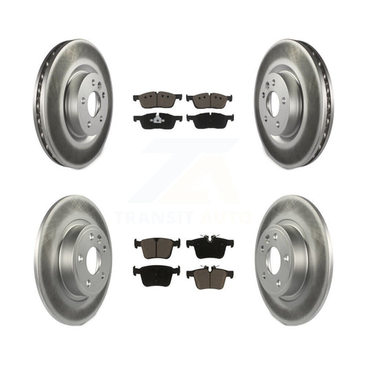 [Avant + Arrière] Kit de disque (revêtu) et plaquette (céramique) de frein pour Land Rover Discovery Sport Jaguar E-Pace KGC-100976