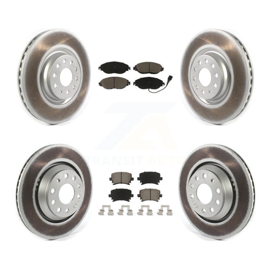 [Avant + Arrière] Kit de disque (revêtu) et plaquette (céramique) de frein pour Volkswagen GTI KGC-100979