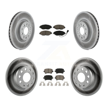 [Avant + Arrière] Kit de disque (revêtu) et plaquette (céramique) de frein pour 2015 Volkswagen GTI avec Performance Package KGC-100981