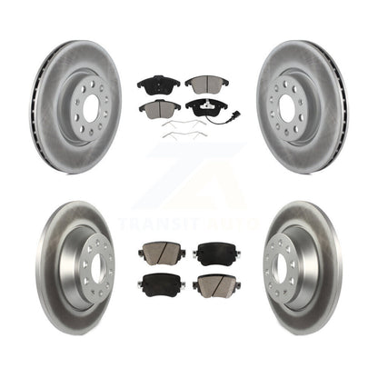 [Avant + Arrière] Kit de disque (revêtu) et plaquette (céramique) de frein pour 2016-2018 Audi Q3 Quattro KGC-100982