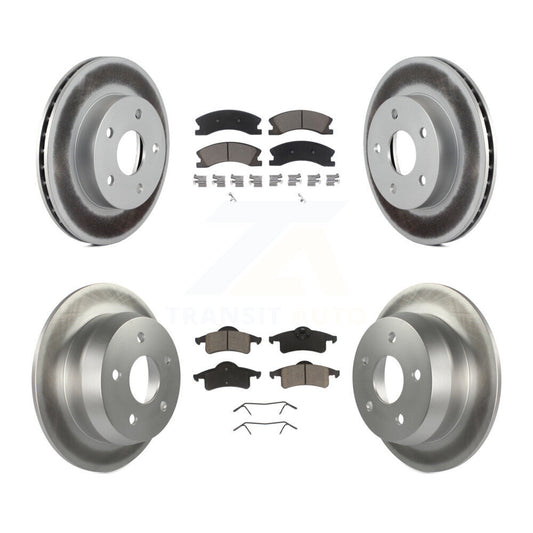 [Avant + Arrière] Kit de disque (revêtu) et plaquette (céramique) de frein pour Jeep Grand Cherokee KGC-100985