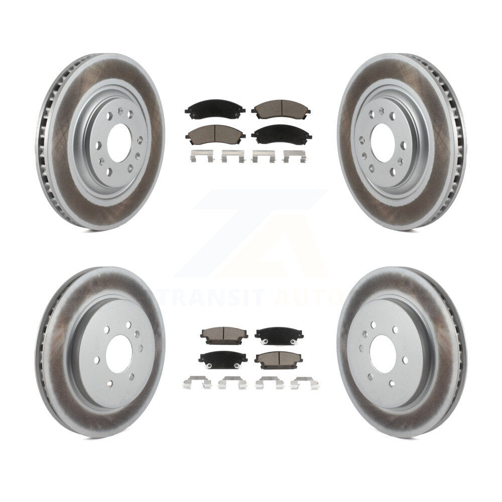 [Avant + Arrière] Kit de disque (revêtu) et plaquette (céramique) de frein pour Cadillac SRX KGC-100987