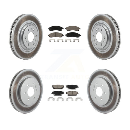 [Avant + Arrière] Kit de disque (revêtu) et plaquette (céramique) de frein pour Cadillac SRX KGC-100987