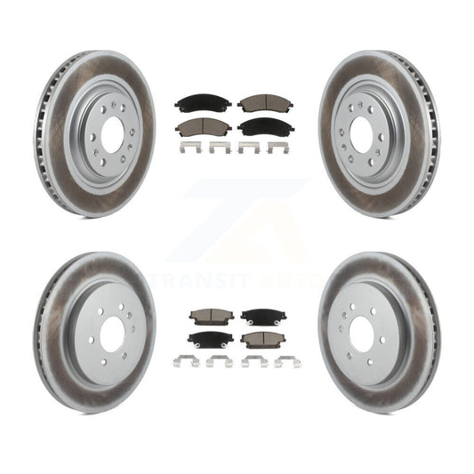 [Avant + Arrière] Kit de disque (revêtu) et plaquette (céramique) de frein pour Cadillac SRX KGC-100987