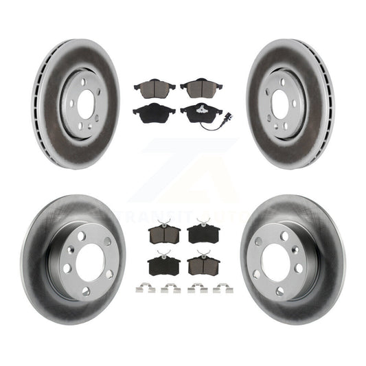 [Avant + Arrière] Kit de disque (revêtu) et plaquette (céramique) de frein pour 2007-2010 Volkswagen Beetle avec 288mm Diameter Rotor KGC-100995