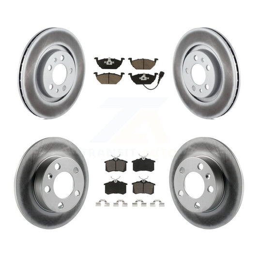 [Avant + Arrière] Kit de disque (revêtu) et plaquette (céramique) de frein pour 2007-2010 Volkswagen Beetle avec 280mm Diameter Rotor KGC-100996