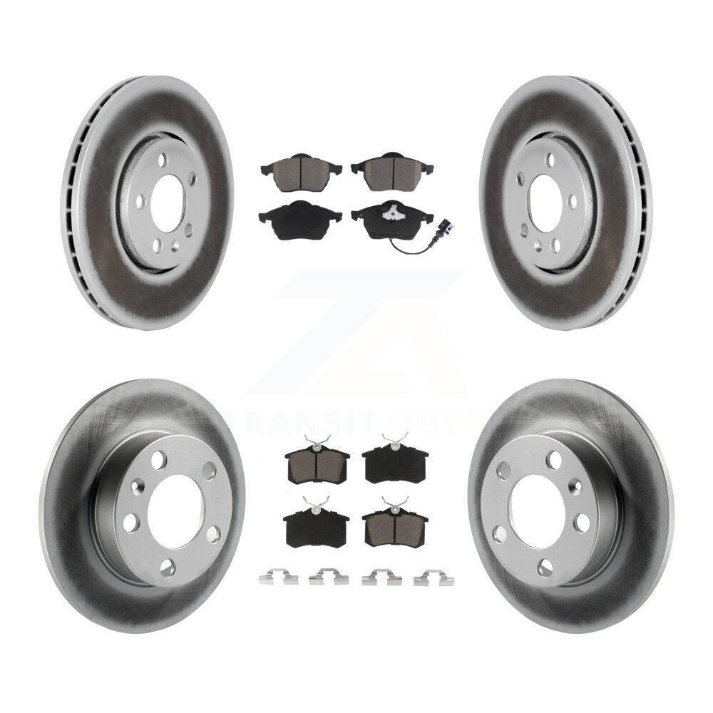 [Avant + Arrière] Kit de disque (revêtu) et plaquette (céramique) de frein pour Volkswagen Beetle Jetta Golf KGC-100997