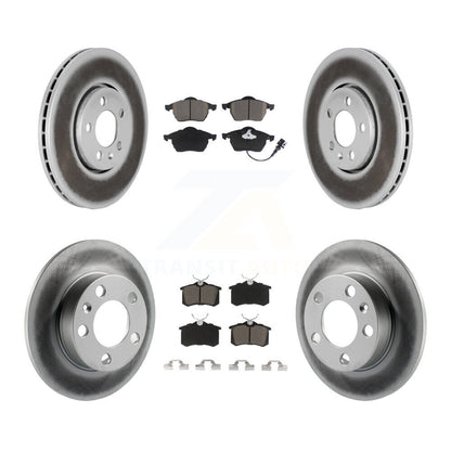 [Avant + Arrière] Kit de disque (revêtu) et plaquette (céramique) de frein pour Volkswagen Beetle Jetta Golf KGC-100997