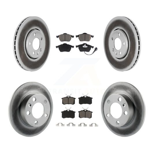 [Avant + Arrière] Kit de disque (revêtu) et plaquette (céramique) de frein pour Volkswagen Beetle Jetta Golf KGC-100997