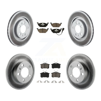 [Avant + Arrière] Kit de disque (revêtu) et plaquette (céramique) de frein pour Volkswagen Beetle Jetta Golf City KGC-100998