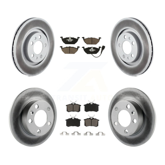 [Avant + Arrière] Kit de disque (revêtu) et plaquette (céramique) de frein pour Volkswagen Beetle Jetta Golf City KGC-100998