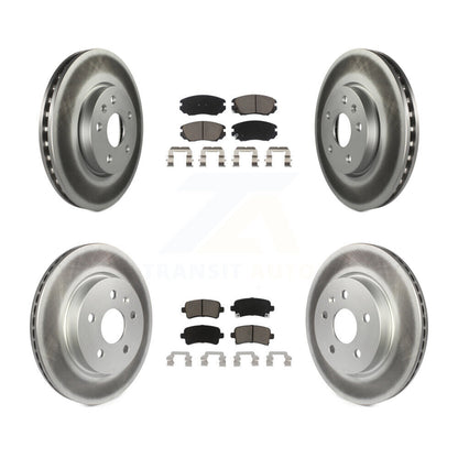 [Avant + Arrière] Kit de disque (revêtu) et plaquette (céramique) de frein pour Chevrolet Malibu Impala Buick LaCrosse Limited Allure KGC-101001