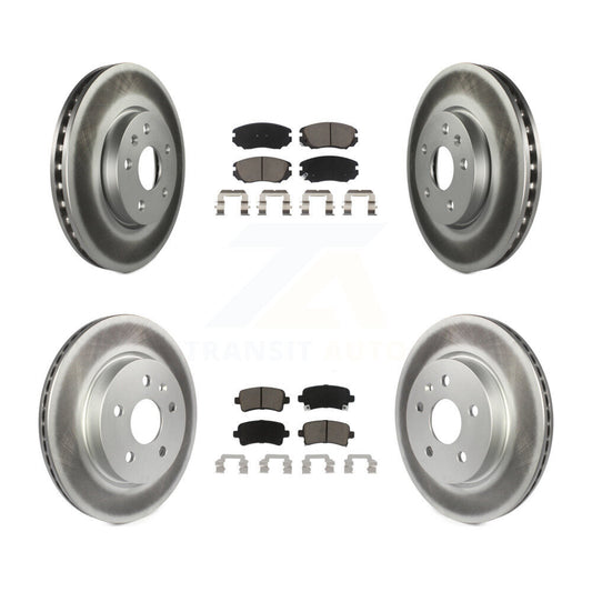 [Avant + Arrière] Kit de disque (revêtu) et plaquette (céramique) de frein pour Chevrolet Malibu Impala Buick LaCrosse Limited Allure KGC-101001