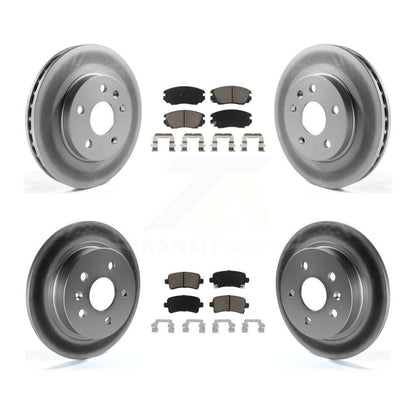 [Avant + Arrière] Kit de disque (revêtu) et plaquette (céramique) de frein pour Chevrolet Malibu Limited KGC-101002