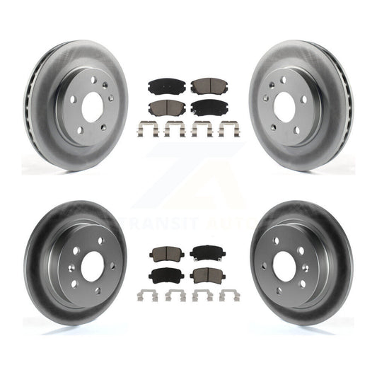 [Avant + Arrière] Kit de disque (revêtu) et plaquette (céramique) de frein pour Chevrolet Malibu Limited KGC-101002