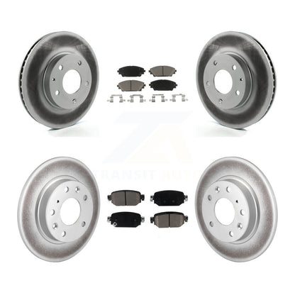 [Avant + Arrière] Kit de disque (revêtu) et plaquette (céramique) de frein pour 2019-2021 Mazda CX-3 FWD KGC-101004