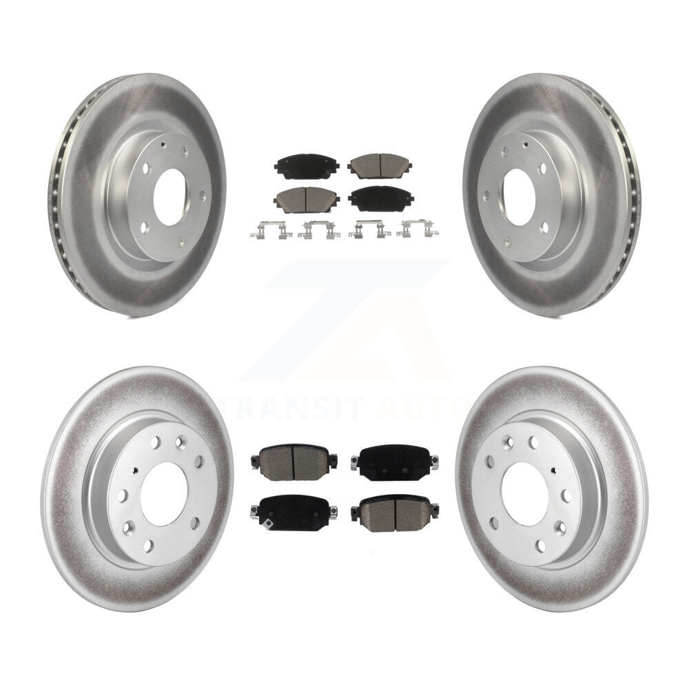 [Avant + Arrière] Kit de disque (revêtu) et plaquette (céramique) de frein pour 2019-2021 Mazda CX-3 AWD KGC-101005