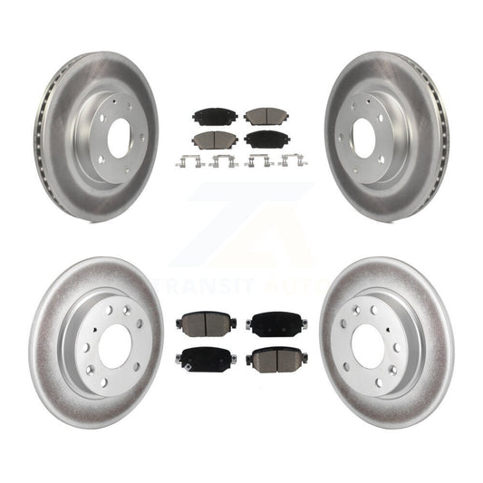 [Avant + Arrière] Kit de disque (revêtu) et plaquette (céramique) de frein pour 2019-2021 Mazda CX-3 AWD KGC-101005
