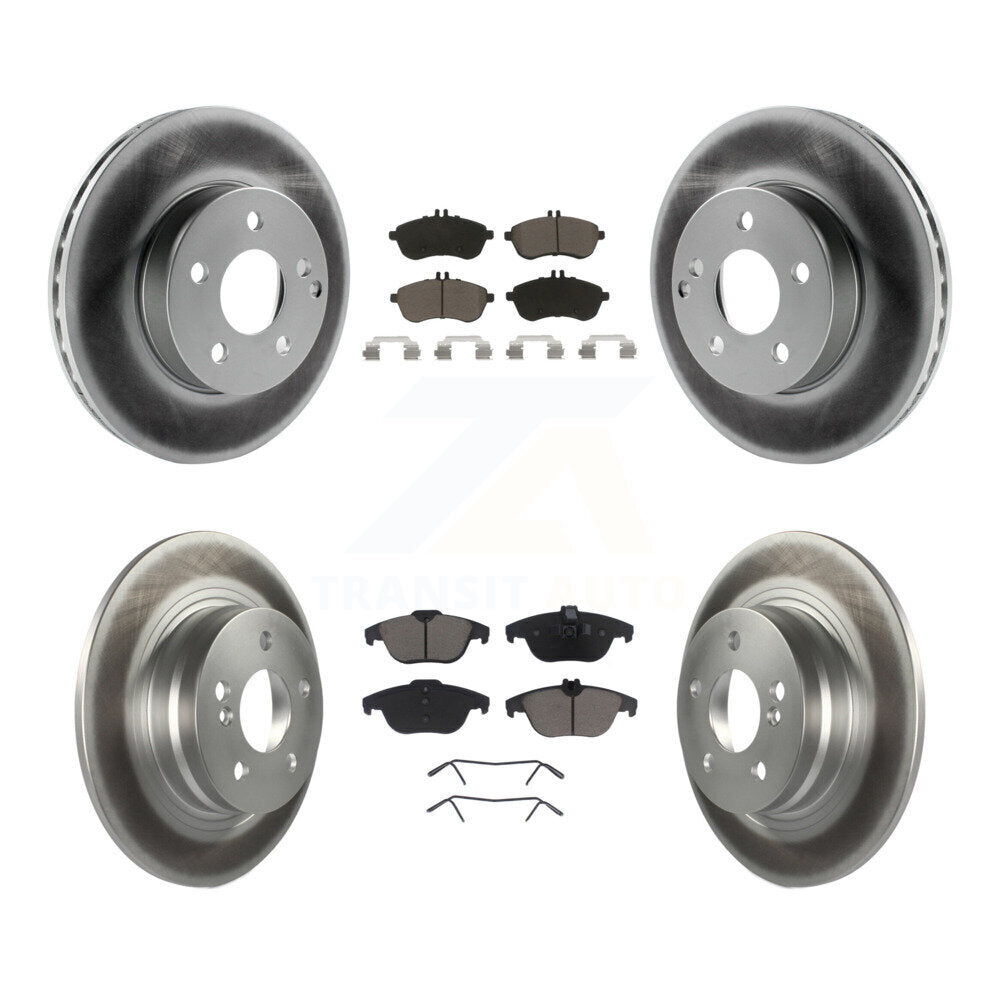 [Avant + Arrière] Kit de disque (revêtu) et plaquette (céramique) de frein pour Mercedes-Benz C300 C250 C230 KGC-101008