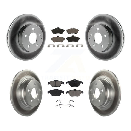 [Avant + Arrière] Kit de disque (revêtu) et plaquette (céramique) de frein pour Mercedes-Benz C300 C250 C230 KGC-101008